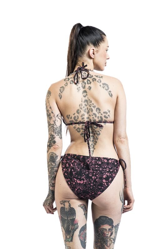 Rock Revival "Bikini Bottoms With Alloverprint" Bikini Bottom Black By RED By EMP