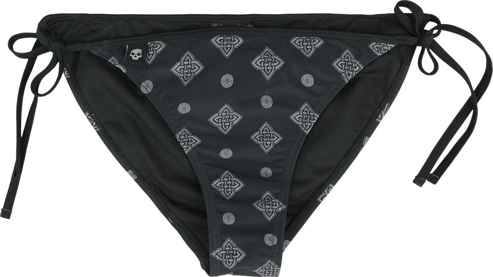 Rock Revival "Bikini Bottoms With Celtic Prints" Bikini Bottom Black By Black Premium By EMP
