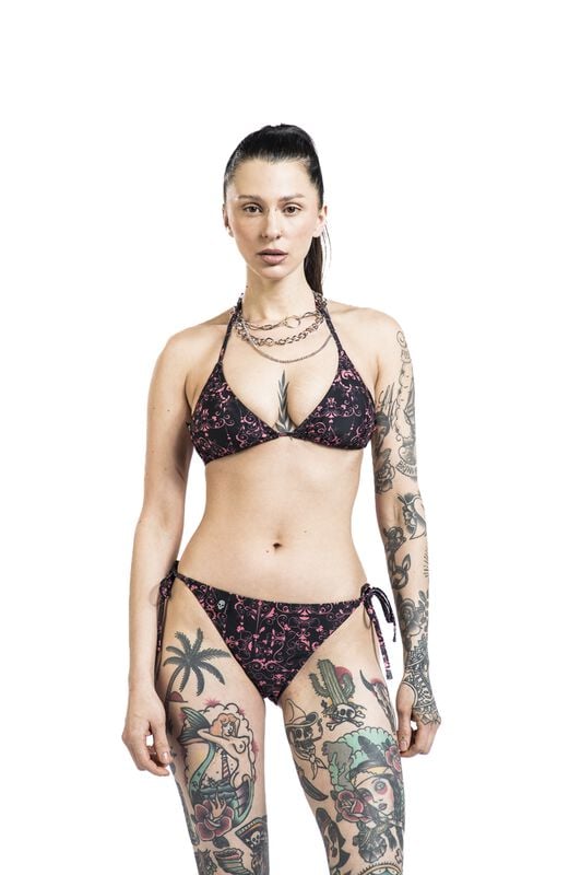 rock revival "Bikini Top With Alloverprint" Bikini Top black by RED by EMP