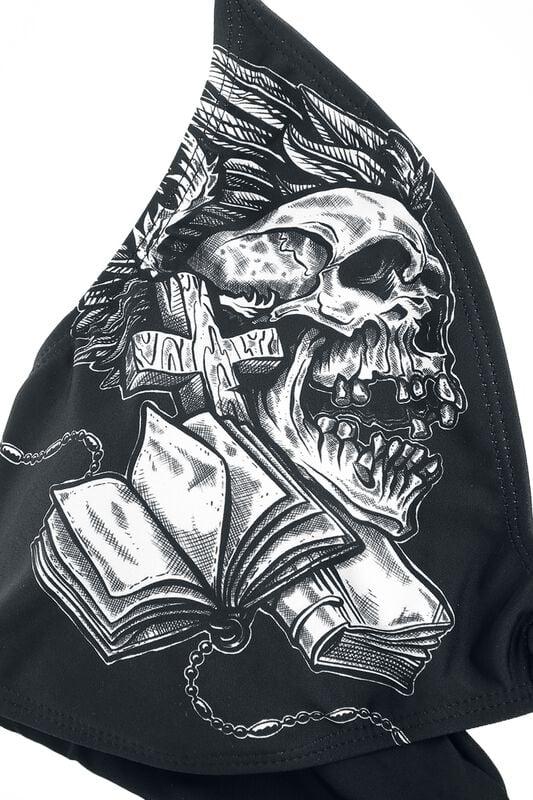 Rock Revival "Bikini Top With Skull Print" Bikini Top Black By Rock Rebel By EMP