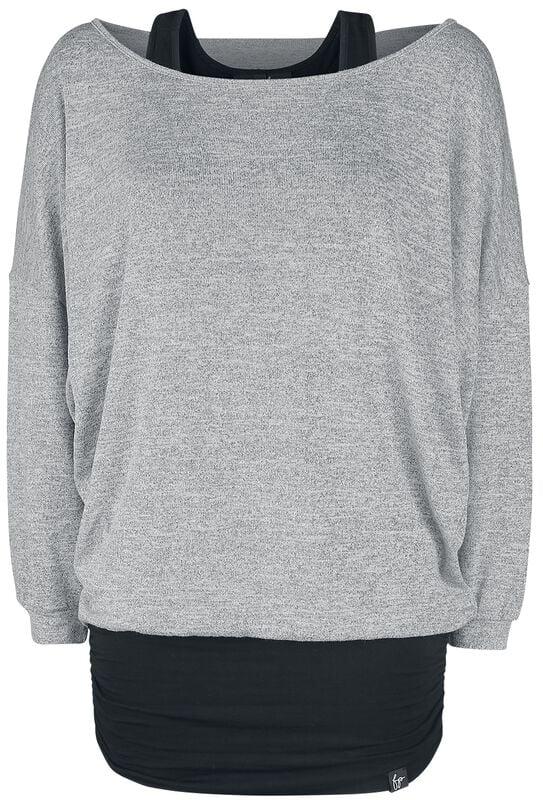 Rock Revival "Billie" Long-sleeve Shirt Black-grey By Forplay