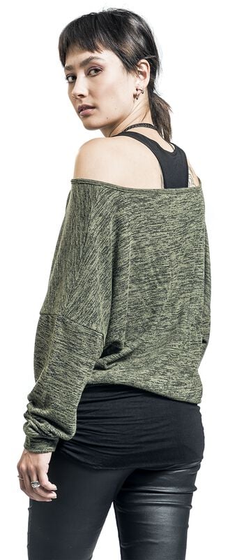 Rock Revival "Billie" Long-sleeve Shirt Black-olive By Forplay