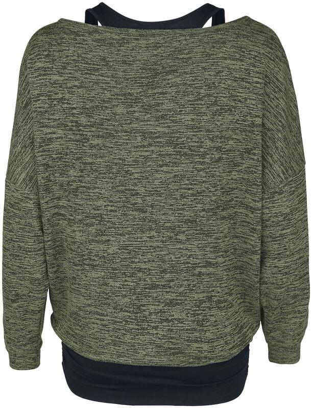 Rock Revival "Billie" Long-sleeve Shirt Black-olive By Forplay