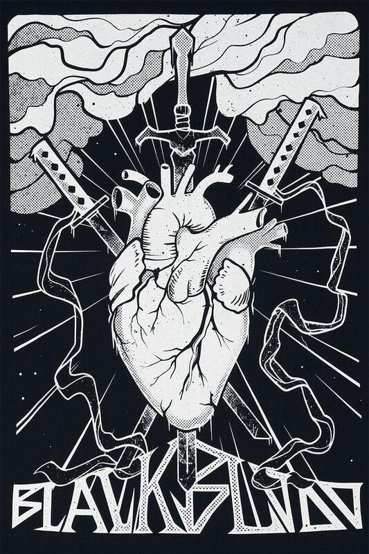 Rock Revival "Black Blood By Gothicana" T-Shirt Black By Black Blood By Gothicana