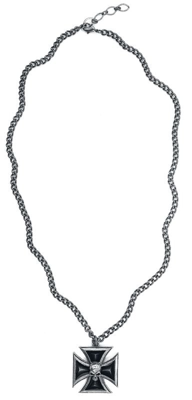 Rock Revival "Black Knight's Cross" Necklace By Alchemy Gothic