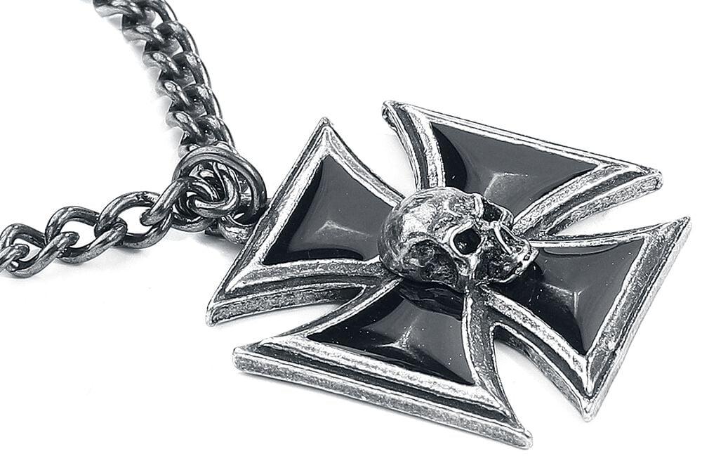 Rock Revival "Black Knight's Cross" Necklace By Alchemy Gothic