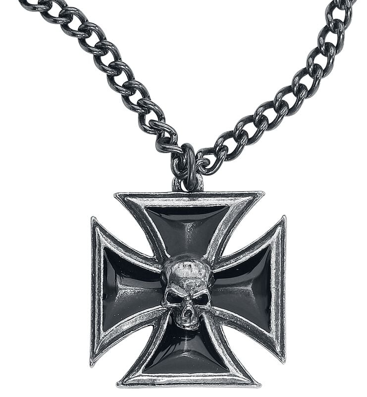 rock revival "Black Knight's Cross" Necklace by Alchemy Gothic