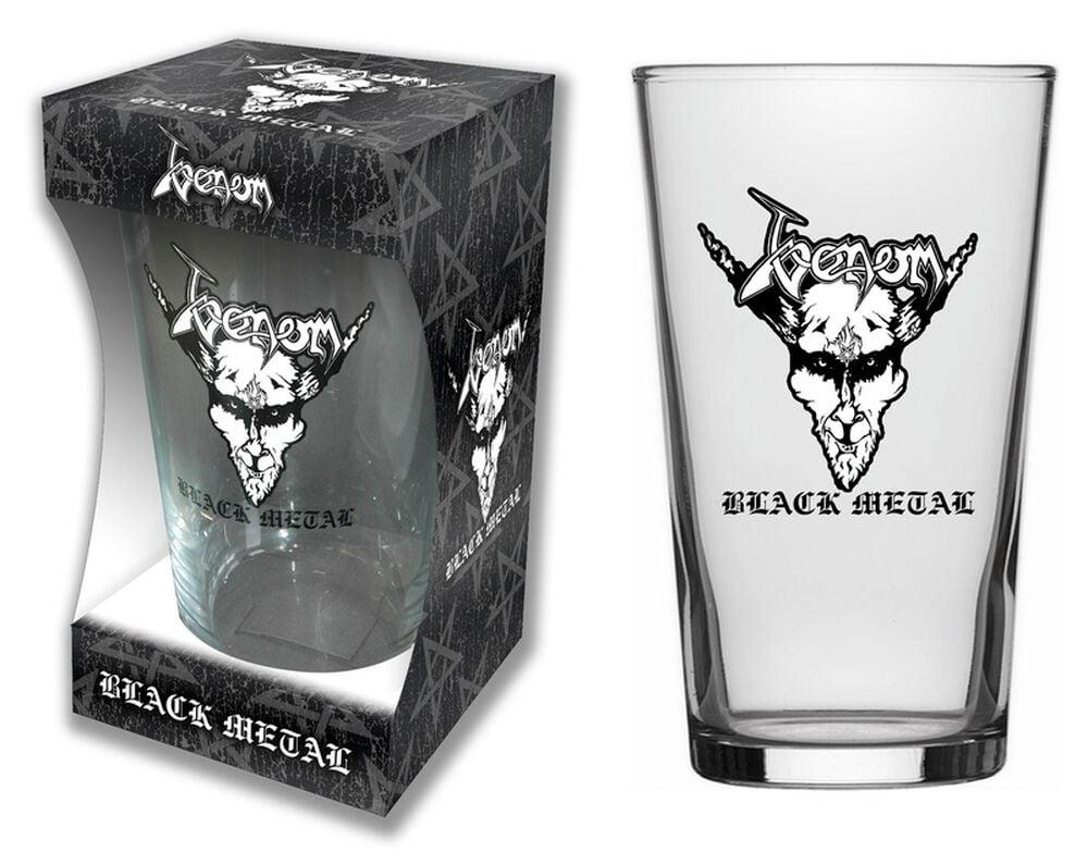 rock revival "Black metal" Beer Glass transparent by Venom