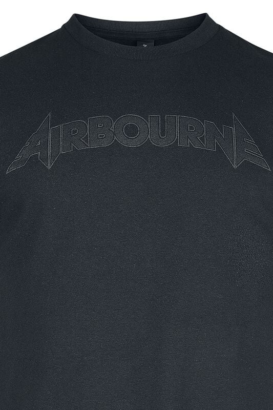 Rock Revival "Black On Black Logo" T-Shirt Black By Airbourne