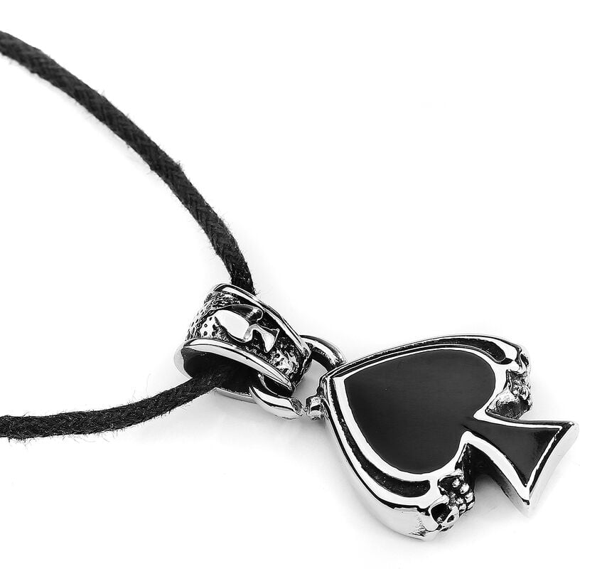 Rock Revival "Black Spade" Necklace Silver-coloured By EtNox Hard And Heavy