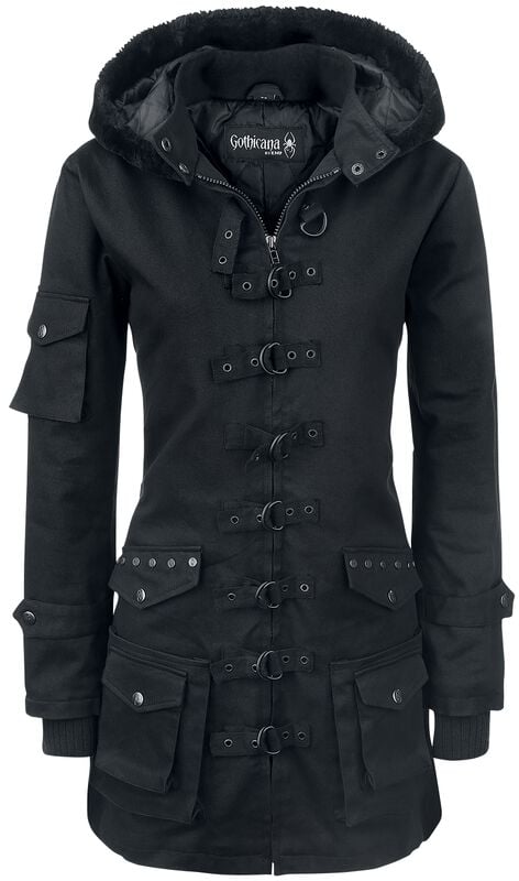 Rock Revival "Bloodsucker" Winter Jacket Black By Gothicana By EMP