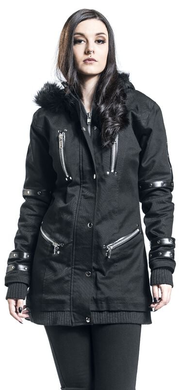 rock revival "Bloodsucker" Winter Jacket black by Gothicana by EMP