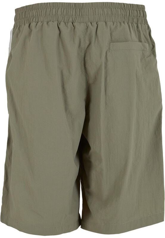 Rock Revival "Board Shorts With Patched Stripe" Swim Shorts Olive By Urban Classics
