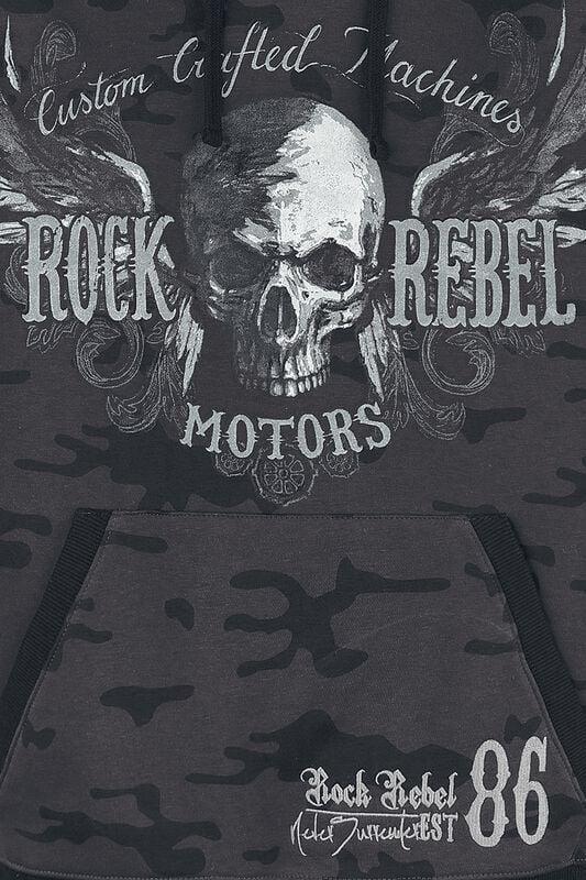 Rock Revival "Bodies" Hoodie Dark Grey By Rock Rebel By EMP
