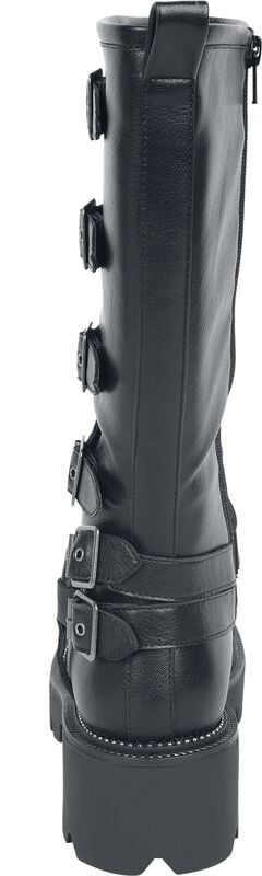 Rock Revival "Boots With Buckles" Boot Black By Rock Rebel By EMP