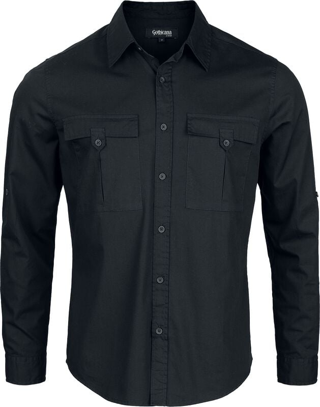 rock revival "Bound To Darkness" Longsleeve black by Gothicana by EMP