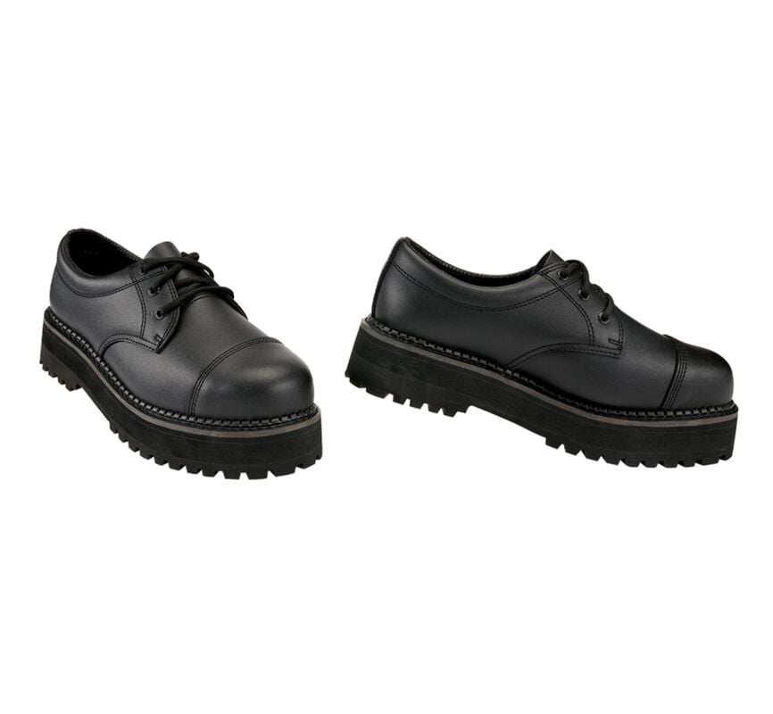 Rock Revival "Brandit Plateau Phantom 3 Eyelets" Low Shoes Black By Brandit