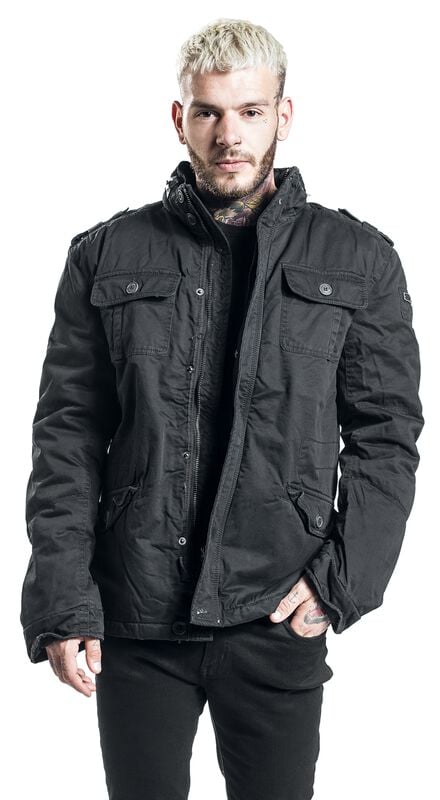 Rock Revival "Britannia Winter" Winter Jacket Black By Brandit