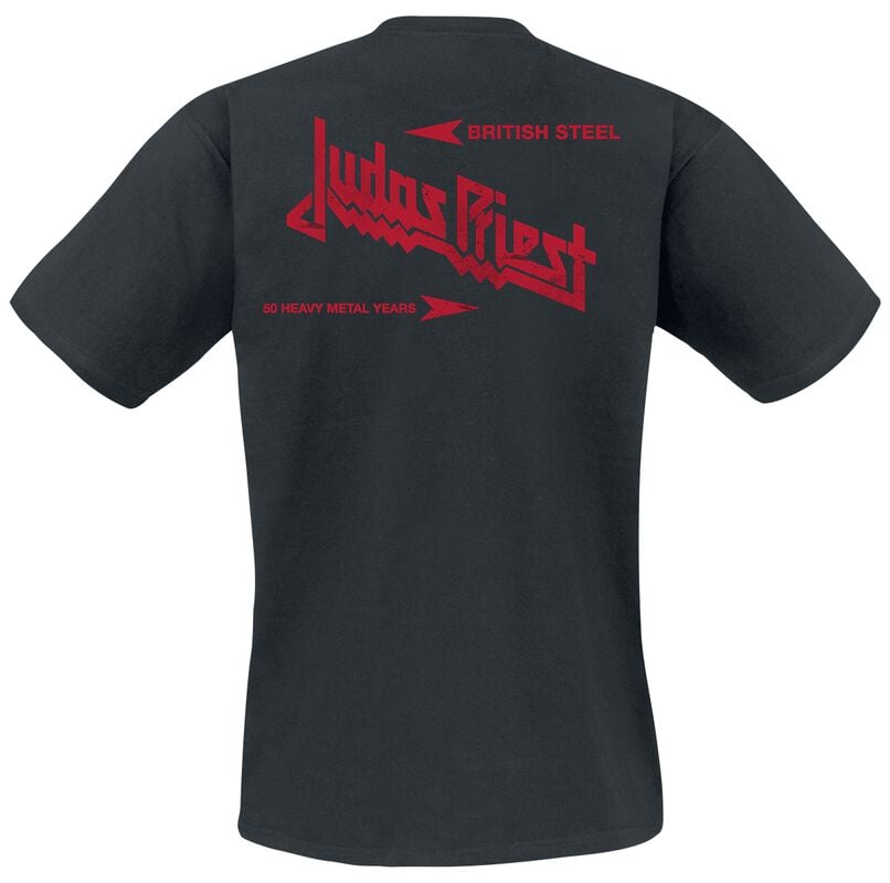 Rock Revival "British Steel 50HMY Tour" T-Shirt Black By Judas Priest