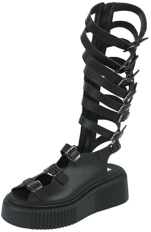 rock revival "Britney Vegan" Sandal black by Altercore