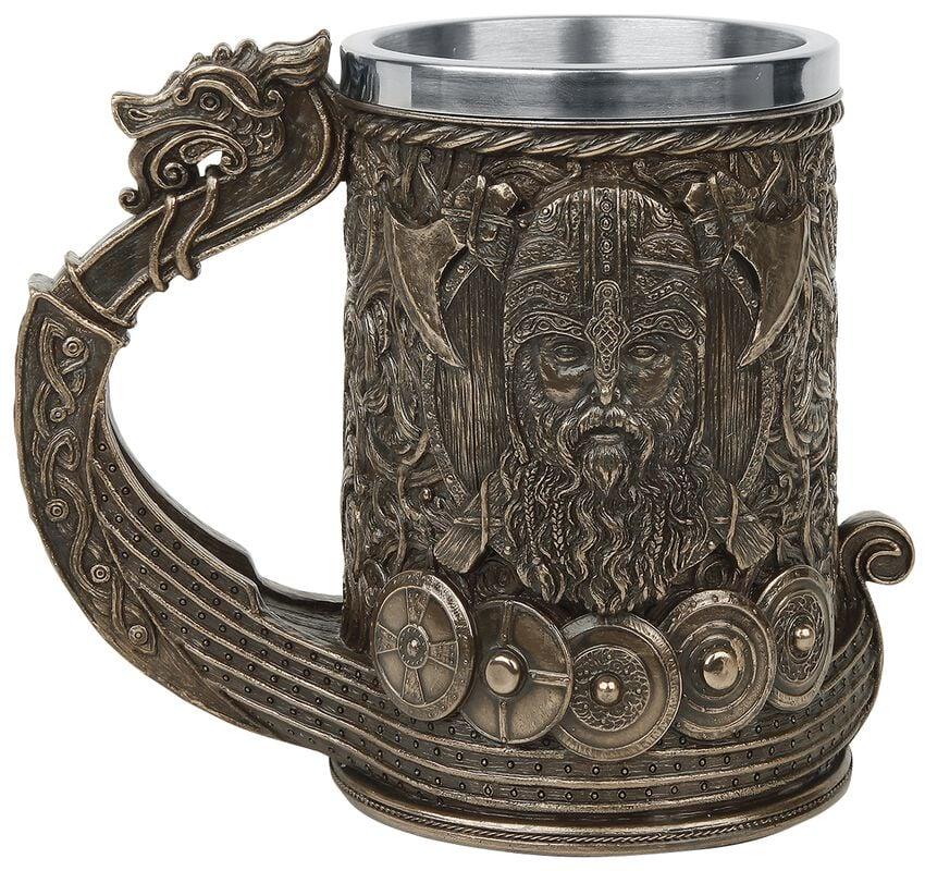 Rock Revival "Bronze Drakkar Viking" Beer Jug Black By Nemesis Now