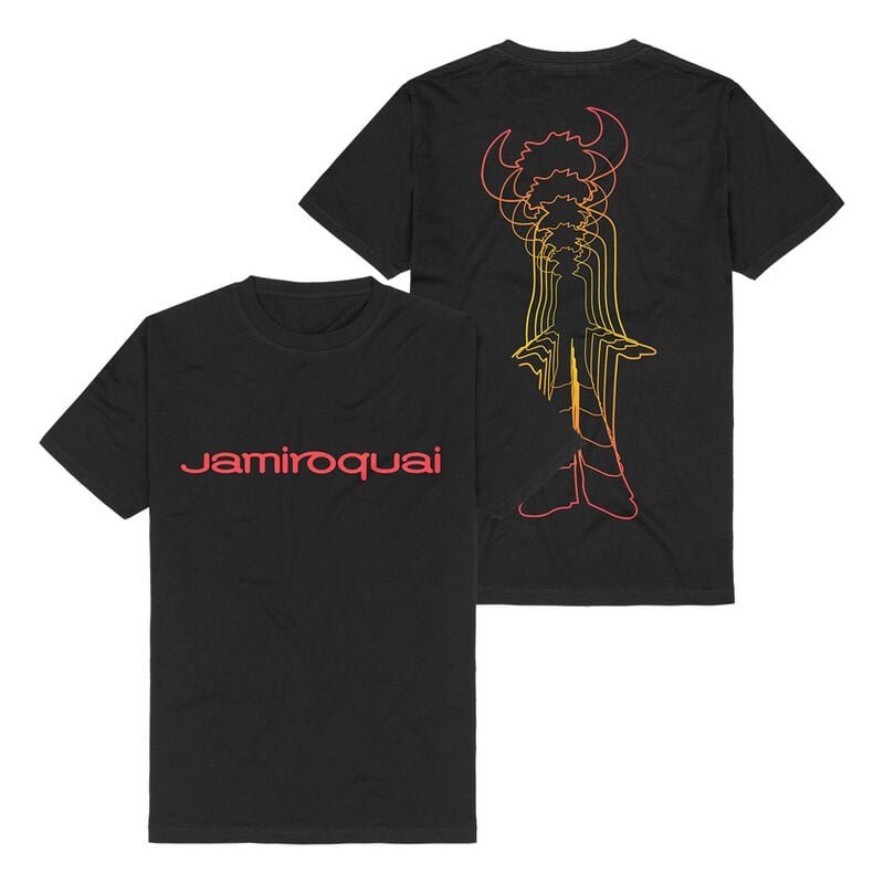 rock revival "Buffalo Gradient" T-Shirt black by Jamiroquai