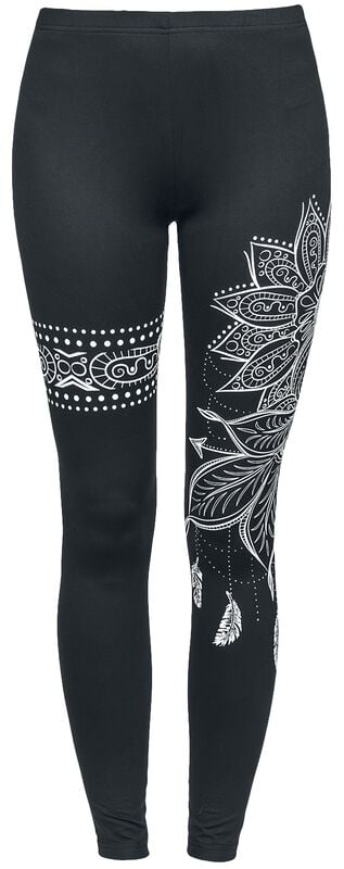 rock revival "Built For Comfort" Leggings black by Gothicana by EMP