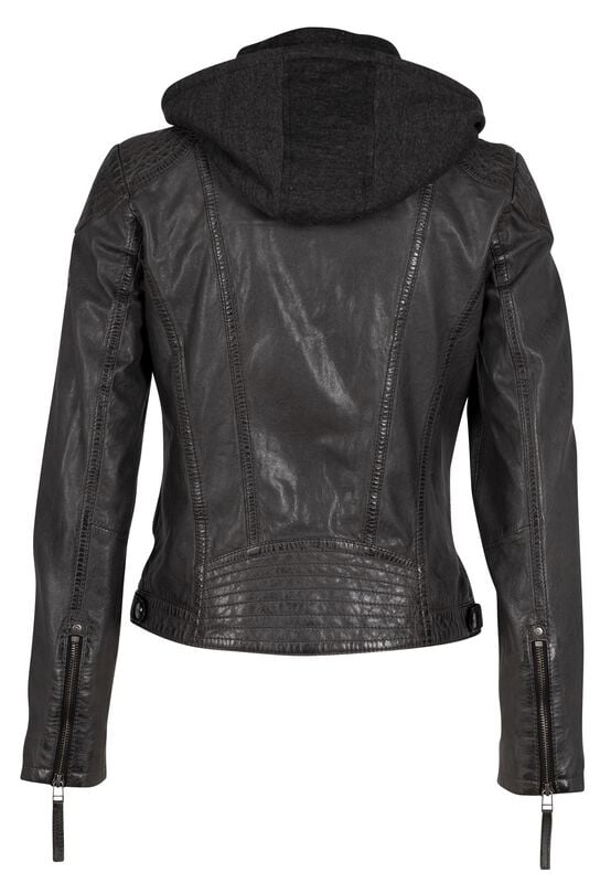 Rock Revival "Cacey LEGV" Leather Jacket Anthracite By Mauritius