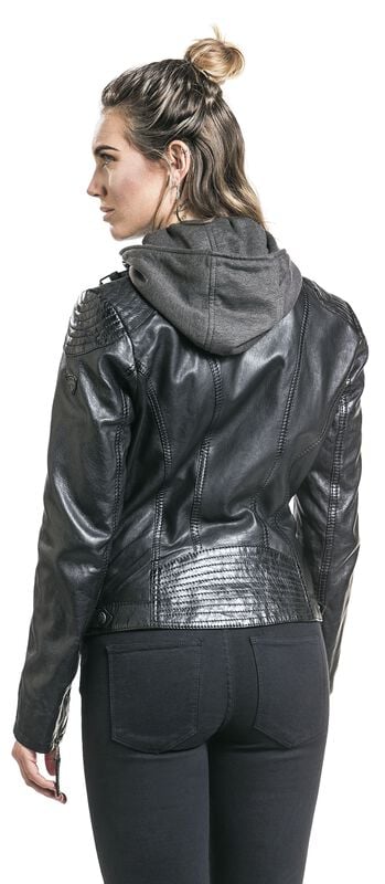 Rock Revival "Cacey LEGV" Leather Jacket Black By Mauritius