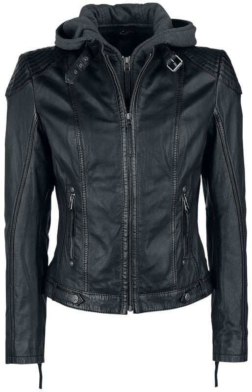 Rock Revival "Cacey LEGV" Leather Jacket Black By Mauritius
