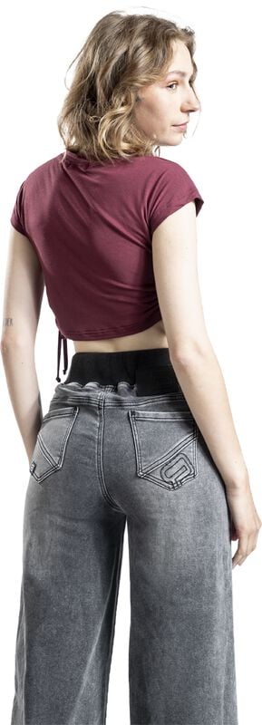 Rock Revival "Calantha Crop Top" T-Shirt Red By Innocent