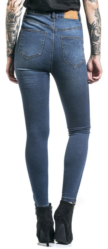 Rock Revival "Callie HW Skinny Jeans" Jeans Dark Blue By Noisy May