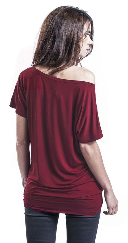 Rock Revival "Can You Read My Mind" T-Shirt Burgundy By RED By EMP