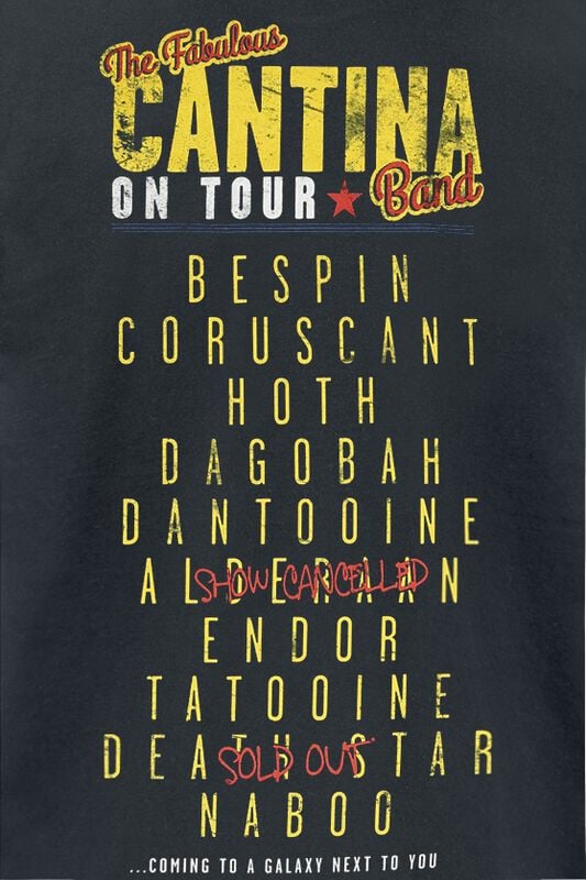 Rock Revival "Cantina Band On Tour" T-Shirt Black By Star Wars
