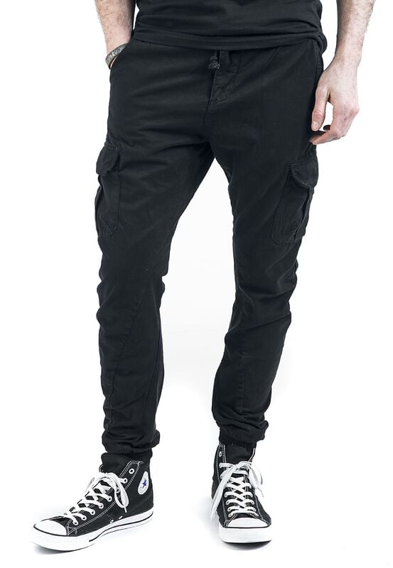 Rock Revival "Cargo Jogging Pants" Cargo Trousers Black By Urban Classics