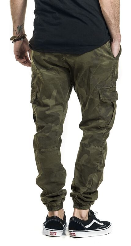 Rock Revival "Cargo Jogging Pants" Tracksuit Trousers Woodland By Urban Classics