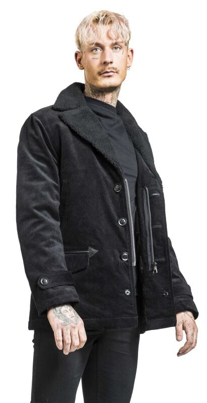 rock revival "Carl Coat" Winter Jacket black by Chet Rock
