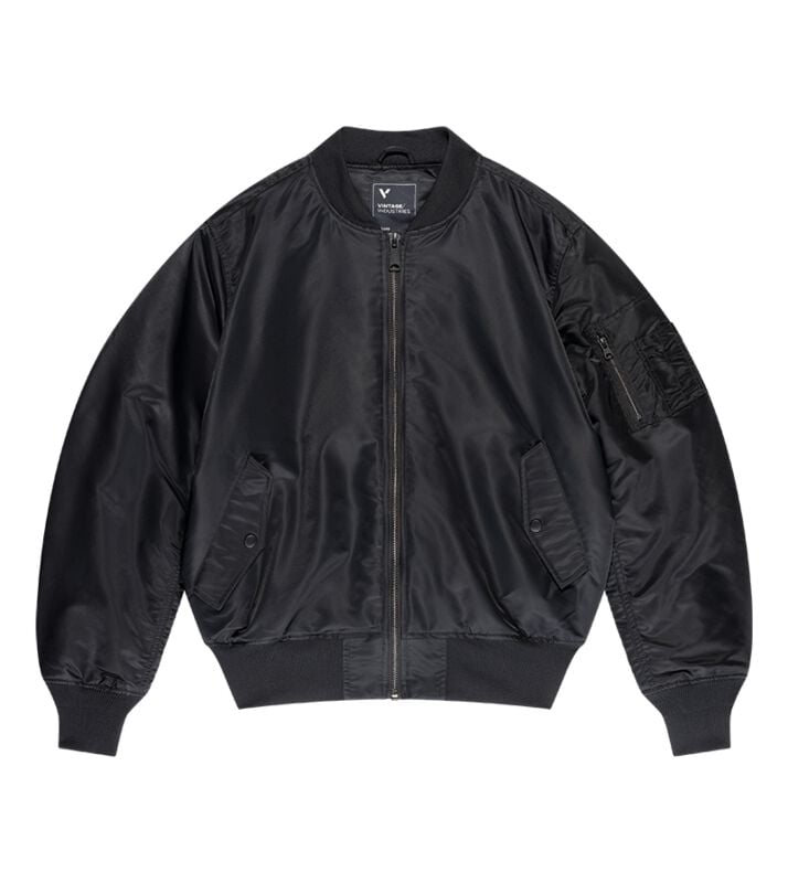 rock revival "CARTER MA1 JACKET" Winter Jacket black by Vintage Industries
