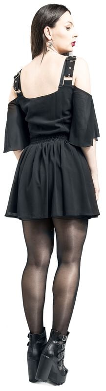 Rock Revival "Catastrophe Dress" Mini Dress Black By Poizen Industries