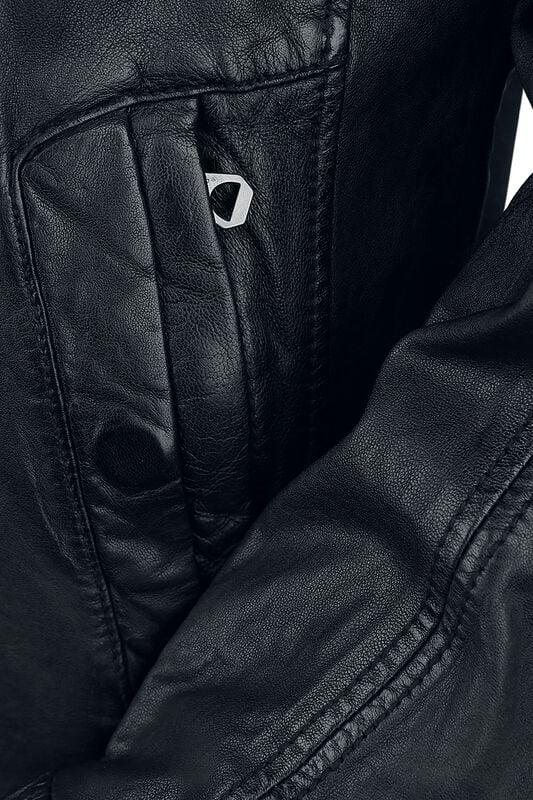 Rock Revival "Cave Slim Fit W18 Lanov" Leather Jacket Black By Gipsy