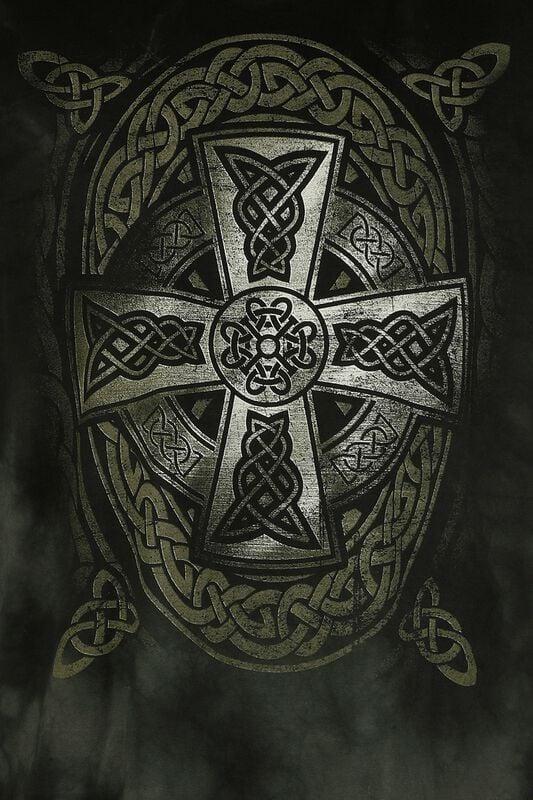 Rock Revival "Celtic Cross Men's T-shirt" T-Shirt Black By Outer Vision