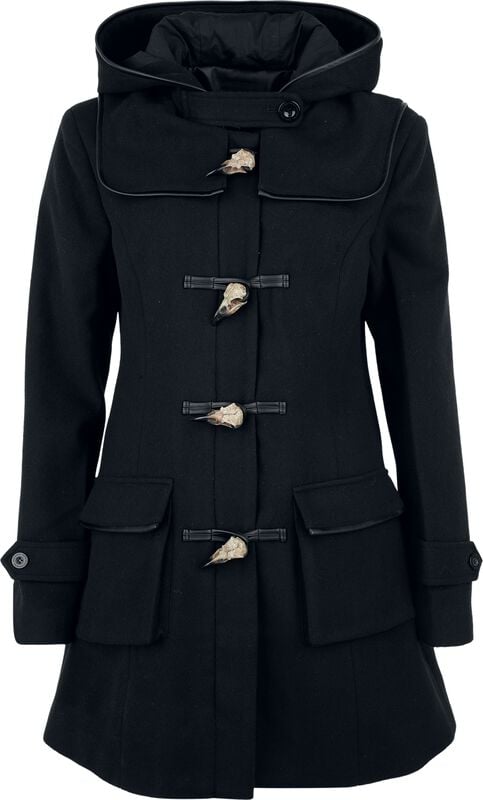 rock revival "Celtic fine lines" Coat black by Black Premium by EMP
