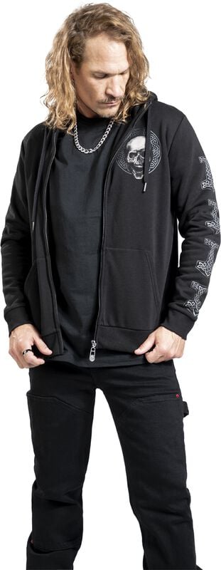 rock revival "Celtic fine lines" Hoodie Jacket black by Black Premium by EMP