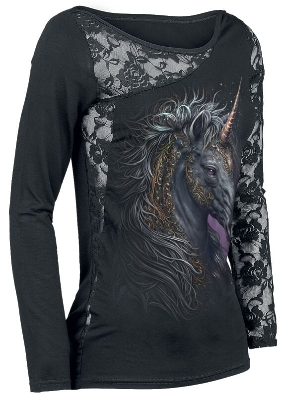 Rock Revival "Celtic Unicorn" Long-sleeve Shirt Black By Spiral
