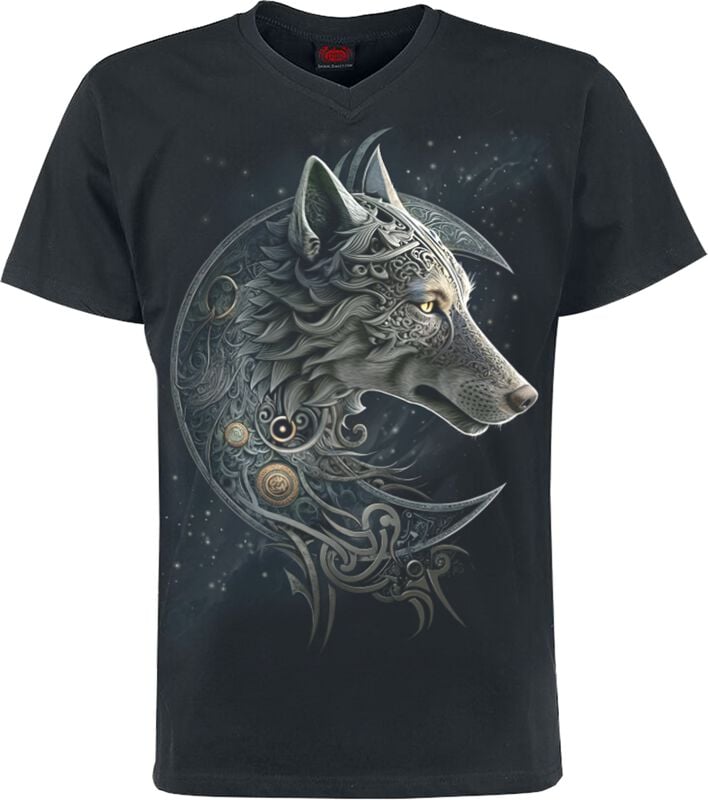 Rock Revival "Celtic Wolf - Men's Gothic Pyjama Set (4 Pcs)" Pyjama Black By Spiral