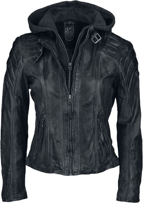 Rock Revival "Chasey" Leather Jacket Black By Mauritius