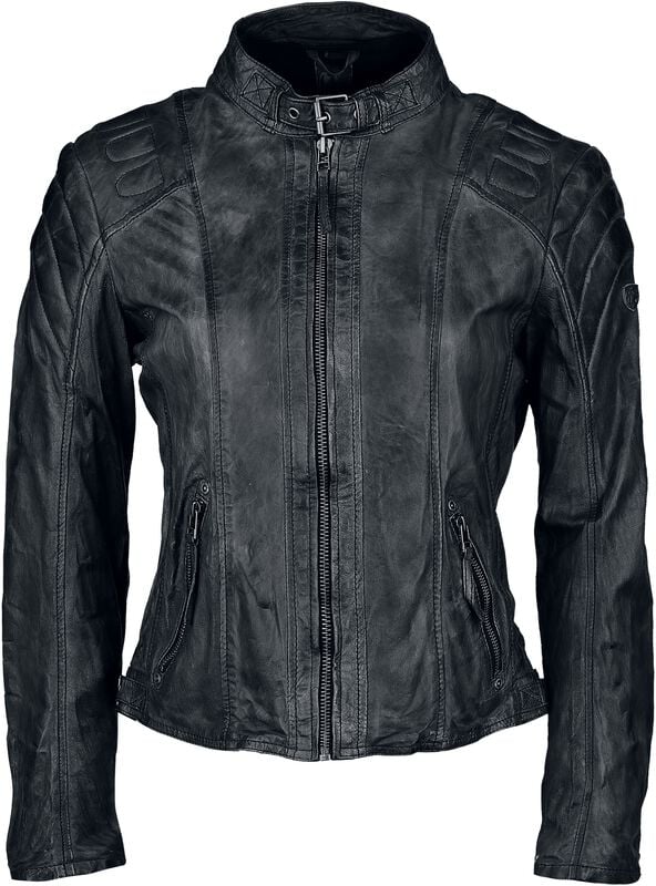 Rock Revival "Chasey" Leather Jacket Black By Mauritius