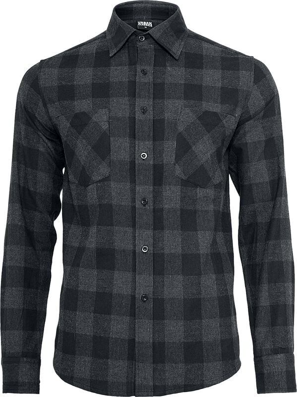 Rock Revival "Checked Flannel Shirt" Longsleeve Black-grey By Urban Classics