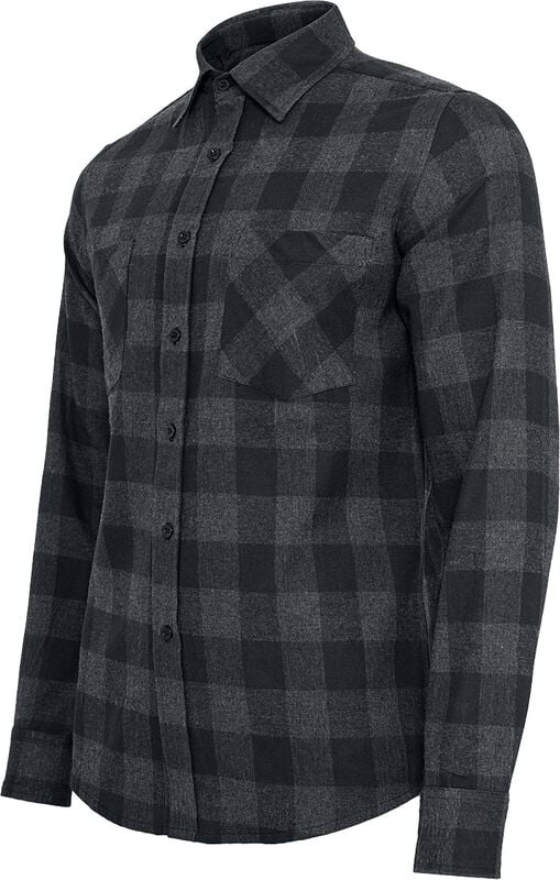 Rock Revival "Checked Flannel Shirt" Longsleeve Black-grey By Urban Classics
