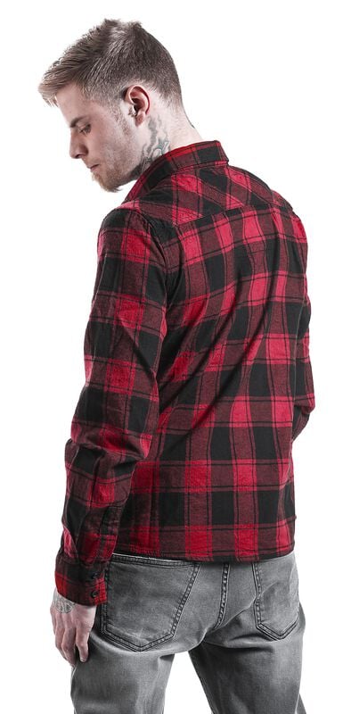 Rock Revival "Checkshirt" Flanel Shirt Red-black By Brandit